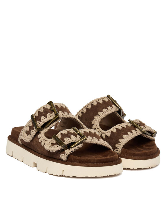 Mou Mou Ciabatte MU.SW461005A Marrone