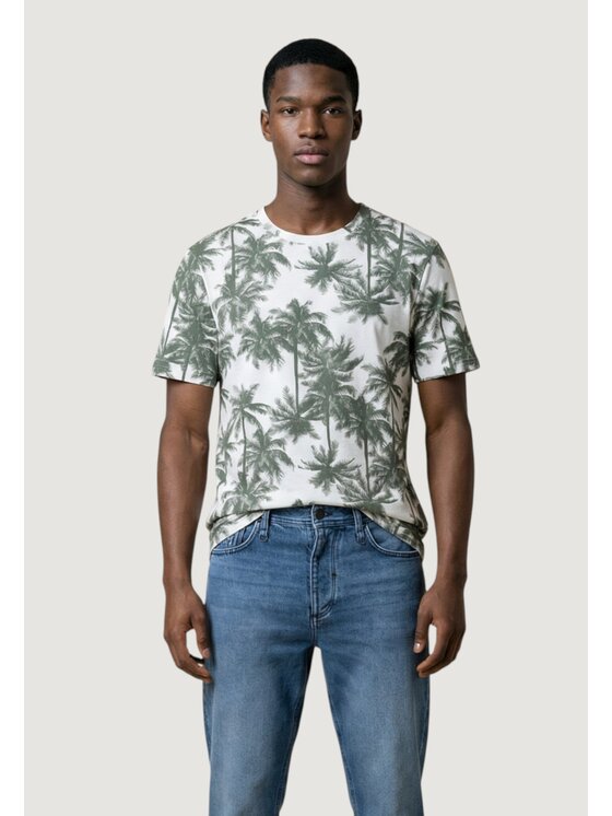 Antony Morato Antony Morato T-shirt RELAXED FIT STAMPA ALLOVER Verde Over Fit