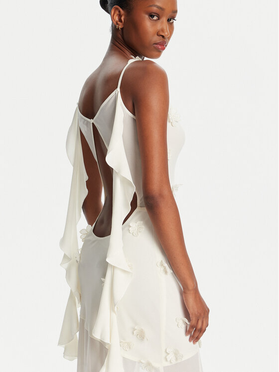 ROTATE ROTATE Rochie de seară 113904857 Écru Slim Fit
