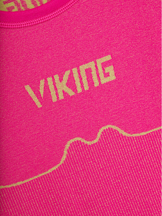 Viking Viking Súprava funkčnej bielizne Riko Kids Set 500/14/3030/48 Ružová Skinny Fit