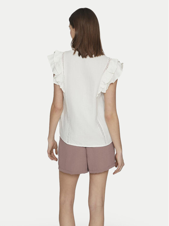 Vila Vila Bluza Tovan 14093835 Bela Regular Fit