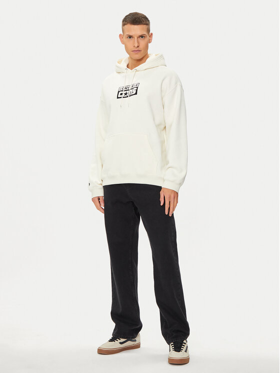Converse Converse Pulóver M Cons Hoodie 10026148-A10 Ekru Regular Fit