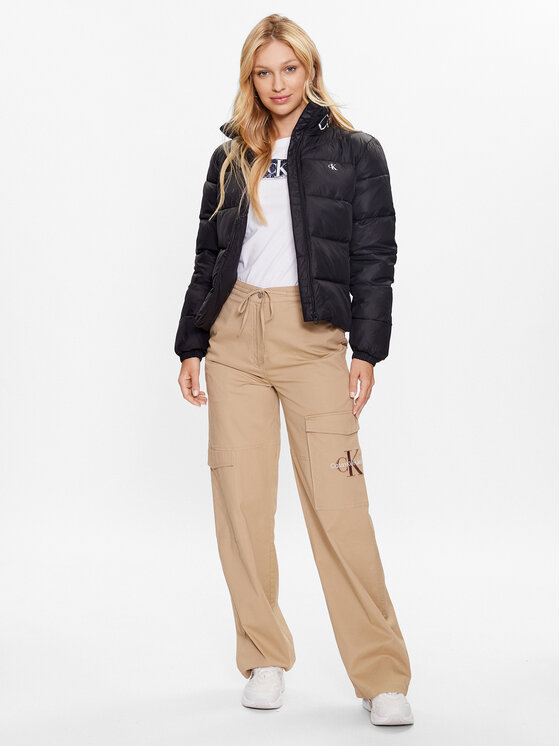 Calvin Klein Jeans Calvin Klein Jeans Bunda pro přechodné období J20J221381 Černá Regular Fit
