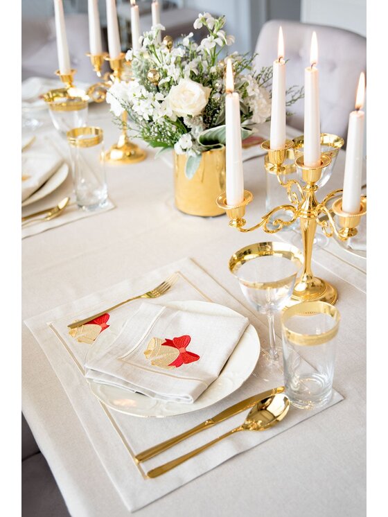 Roseberry Home Roseberry Home Obrus Goldenline Biały