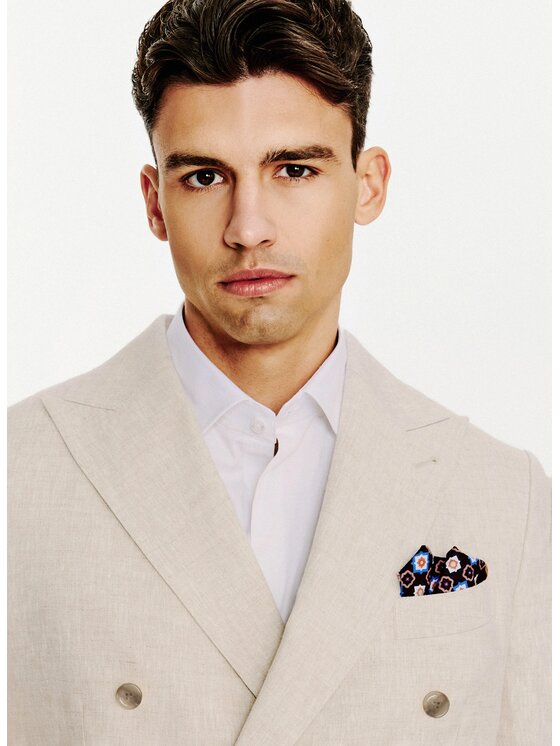 Pako Lorente Pako Lorente Marynarka P26SP-3G-039 Beżowy Slim Fit