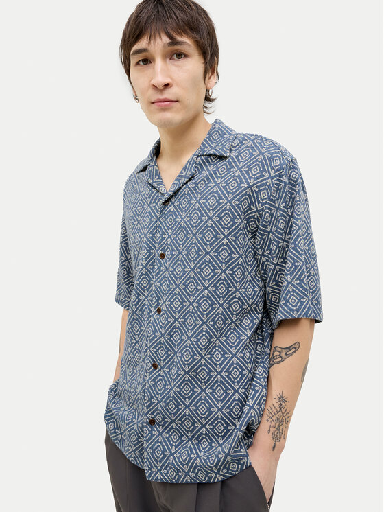 Jack & Jones Jack & Jones Ing Bluvincent 12273289 Kék Relaxed Fit