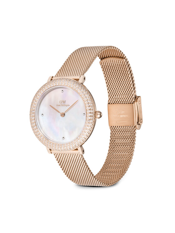 Daniel Wellington Daniel Wellington Ročna ura Crystalline Bezel 3 DW00100823 Rožnato zlato