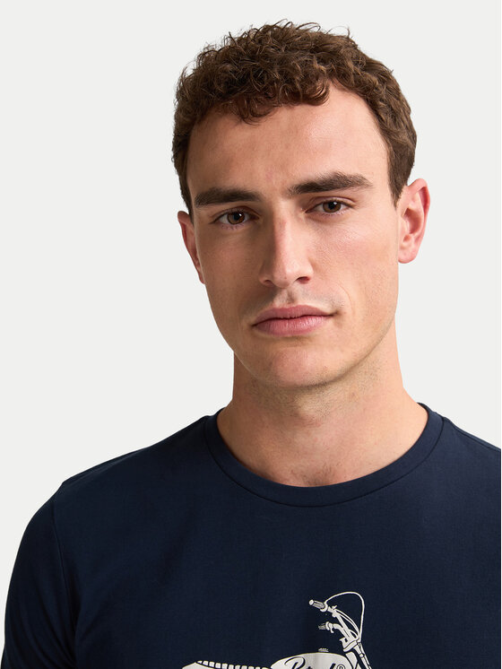 Petrol Industries Petrol Industries T-Shirt M-1050-TSR707 Σκούρο μπλε Regular Fit