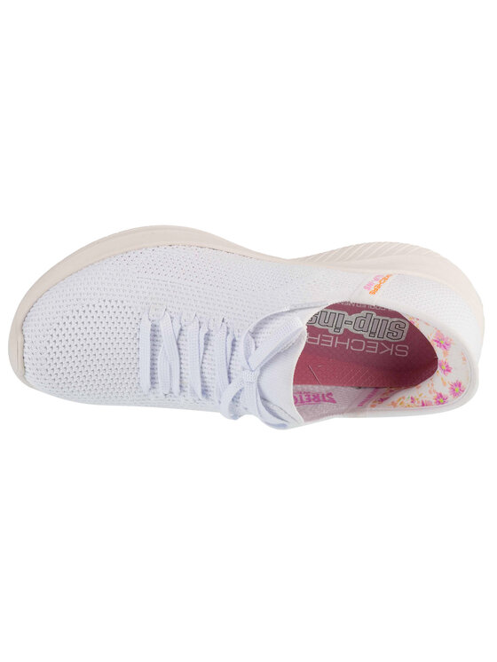 Skechers Skechers Sneakersy Skechers Slip-Ins: Ultra Flex 3.0 - Morning Blosso Biały