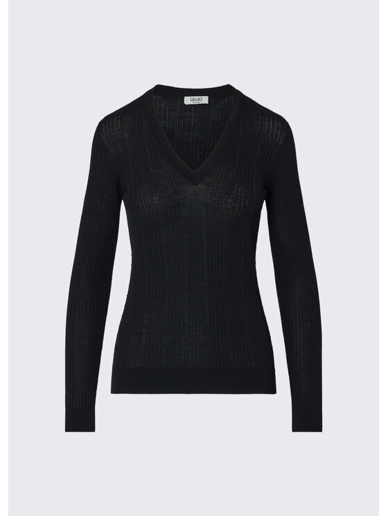 Liu Jo Liu Jo Sweter WF6100MA77Q22222 Czarny Regular Fit