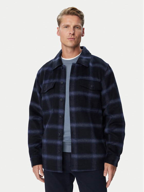 BOSS BOSS Kurtka koszulowa Losky 50570247 Granatowy Regular Fit