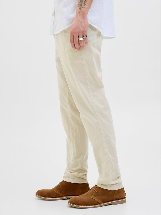 Jack & Jones Jack & Jones Chinosy Stace 12248604 Écru Tapered Fit