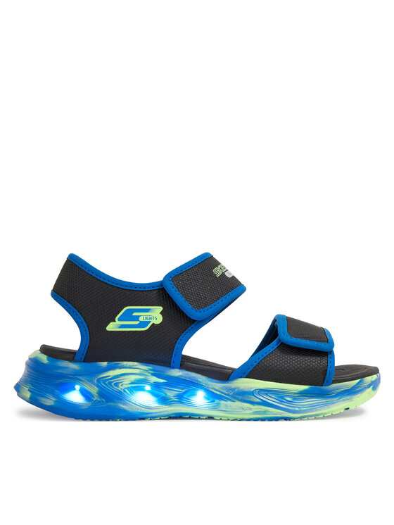 Skechers Skechers Sandali S-Lights: Sola Glow Sandal - Fusion Brights 407032L/BKBL Nero