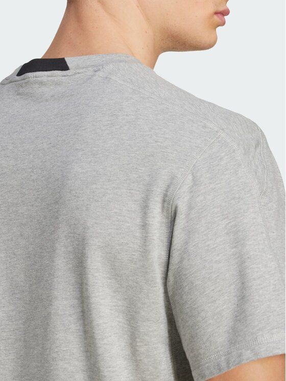 adidas adidas Koszulka techniczna D4T X Tee Szary Loose Fit
