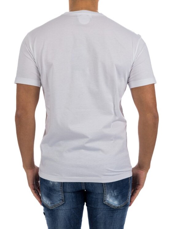 Dsquared2 Dsquared2 T-Shirt S74GD0962 Bílá Slim Fit