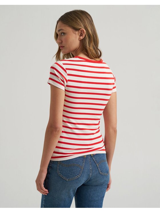 Lee Lee T-Shirt X MM BABY TEE Kolorowy Slim Fit
