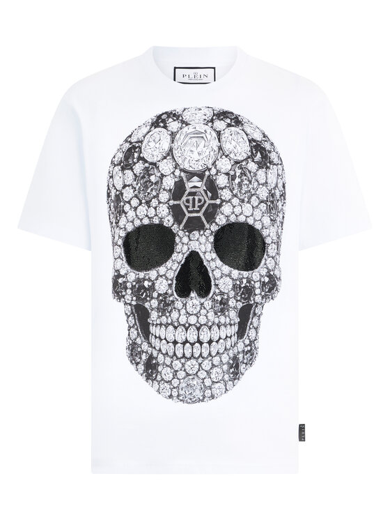 PHILIPP PLEIN PHILIPP PLEIN T-Shirt 30617 Biały Regular Fit