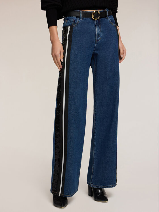 Motivi Motivi Jeansy P412Q004175N024 Niebieski Over Fit