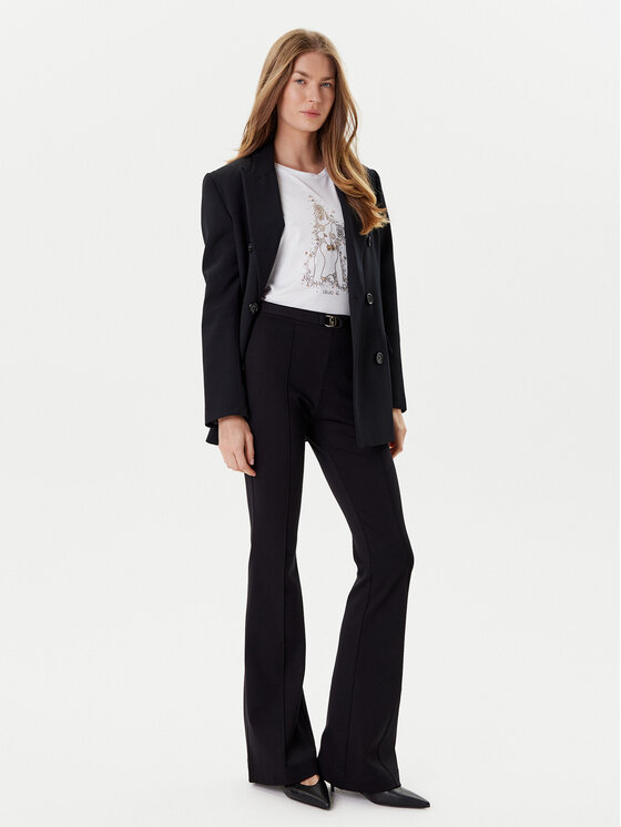 Liu Jo Liu Jo Pantaloni di tessuto MF5143 J9189 Nero Regular Fit