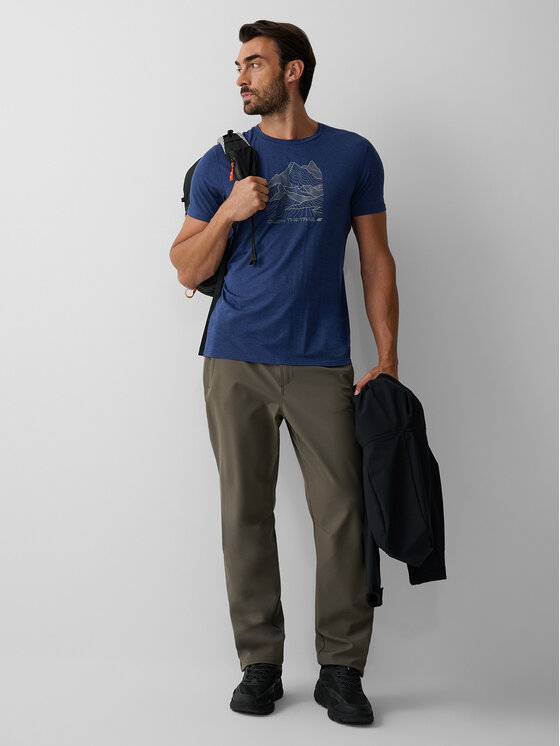 4F 4F Spodnie outdoor URBAN COMMUTER Khaki Regular Fit