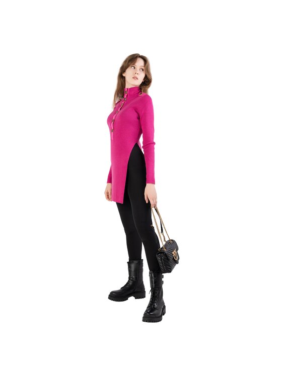 PINKO PINKO Svetr AMBASSADOR MAXI Růžová Regular Fit