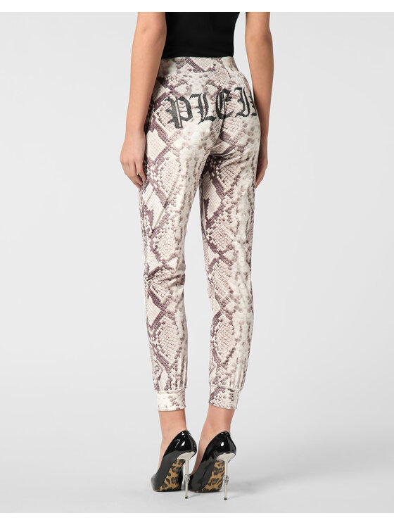 PHILIPP PLEIN PHILIPP PLEIN Spodnie dresowe 27897 Beżowy Jogger Fit