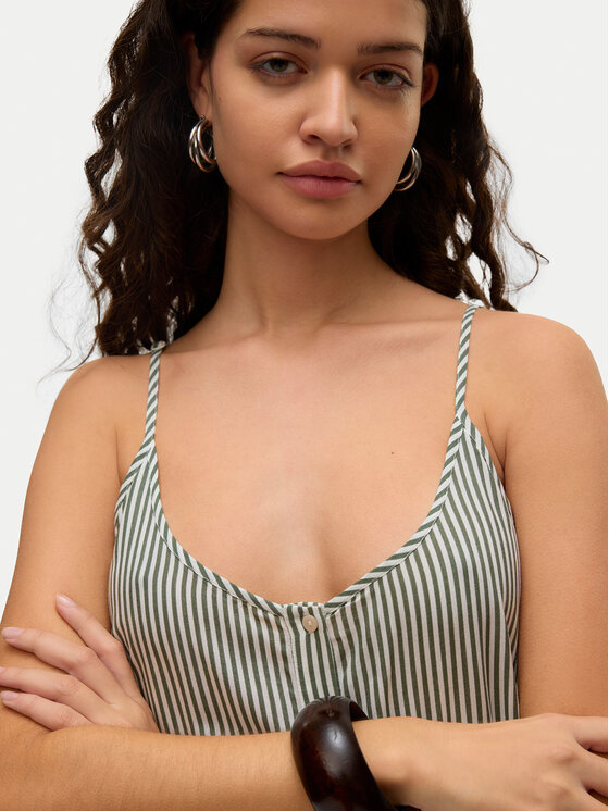 Vero Moda Vero Moda Ljetna haljina Bumpy 10325283 Zelena Loose Fit