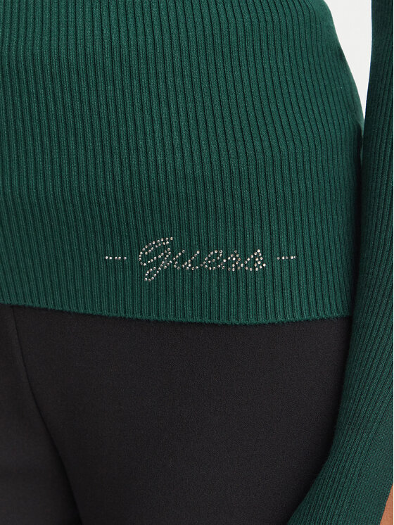 Guess Guess Golf W6BR29 Z1417 Zielony ciemny Slim Fit