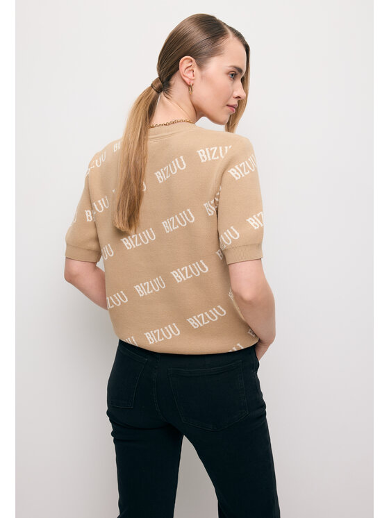 BIZUU BIZUU Svetr AYLE Béžová Standard Fit