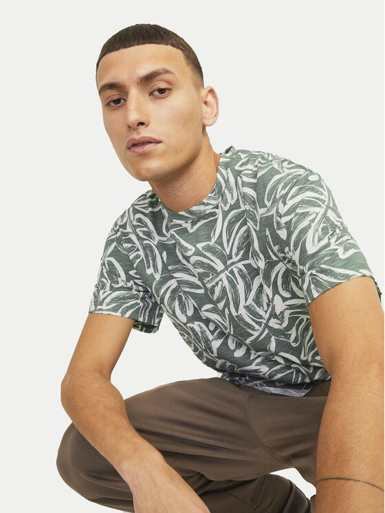 Jack & Jones Jack & Jones T-Shirt Lafayette 12250434 Zielony Relaxed Fit
