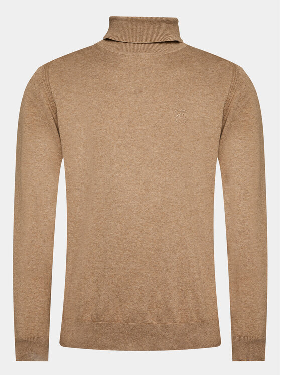 INDICODE INDICODE Rollkragenpullover Van Paul 35-699 Beige Regular Fit