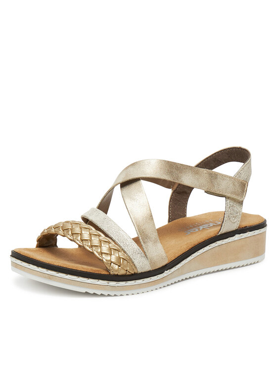 Rieker Rieker Sandalen V3663-90 Goldfarben