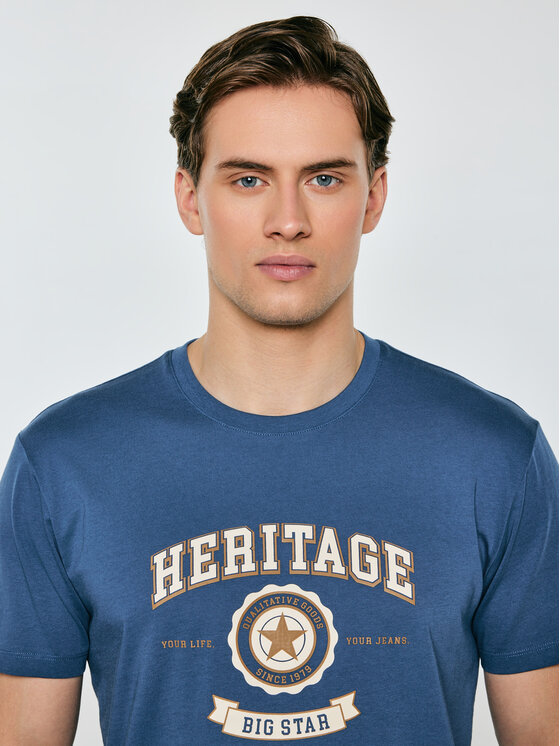 BIG STAR BIG STAR T-Shirt FEREN Niebieski Basic Fit