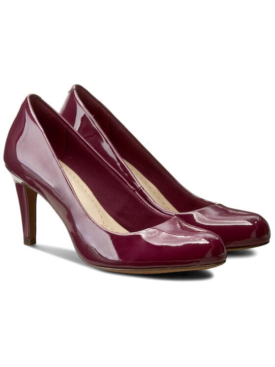 Clarks P buty Carlita Cove 261185224 Fioletowy Modivo.pl