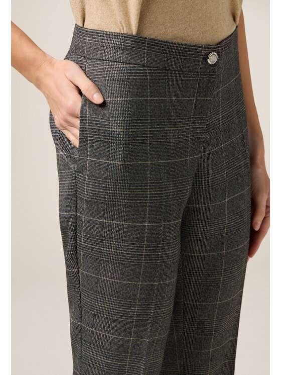 Oltre Oltre Spodnie materiałowe P00BR009153N0S3 Szary Regular Fit
