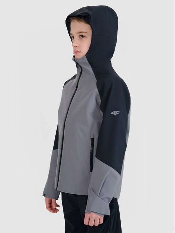 4F 4F Kurtka outdoor 4FJWSS25TTJAM681-24S Szary Regular Fit