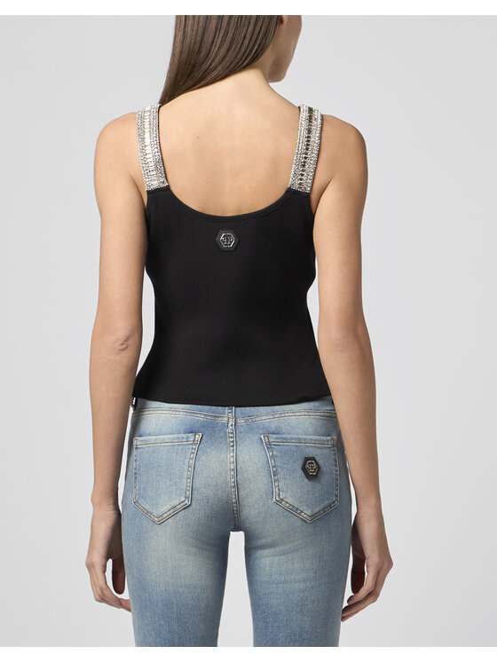 PHILIPP PLEIN PHILIPP PLEIN Tank top 30722 Černá
