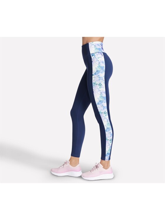 Skechers Skechers Legginsy LG51-PRTQ Granatowy Regular Fit