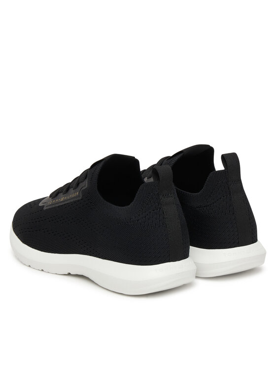 Tommy Hilfiger Tommy Hilfiger Sneakersy Th Knit Extralight Runner FW0FW09112 Černá