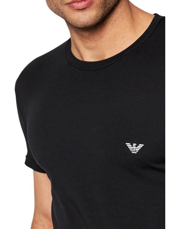 Emporio Armani Emporio Armani T-shirt T-shirt - Emporio Armani - iconic tech wool Nero Regular Fit