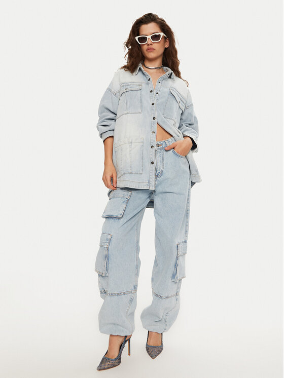 One Teaspoon One Teaspoon traper košulja 26628 Plava Relaxed Fit