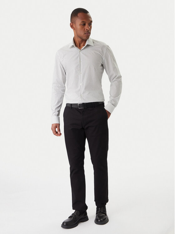 HUGO HUGO Риза Kenno 50555318 Бял Slim Fit