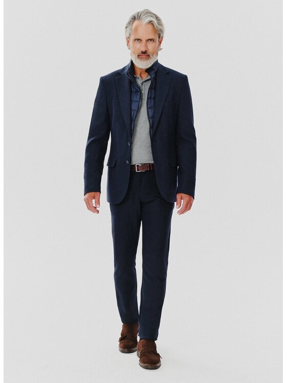 Pako Lorente Pako Lorente Marynarka P24WF-3X-028 Granatowy Slim Fit
