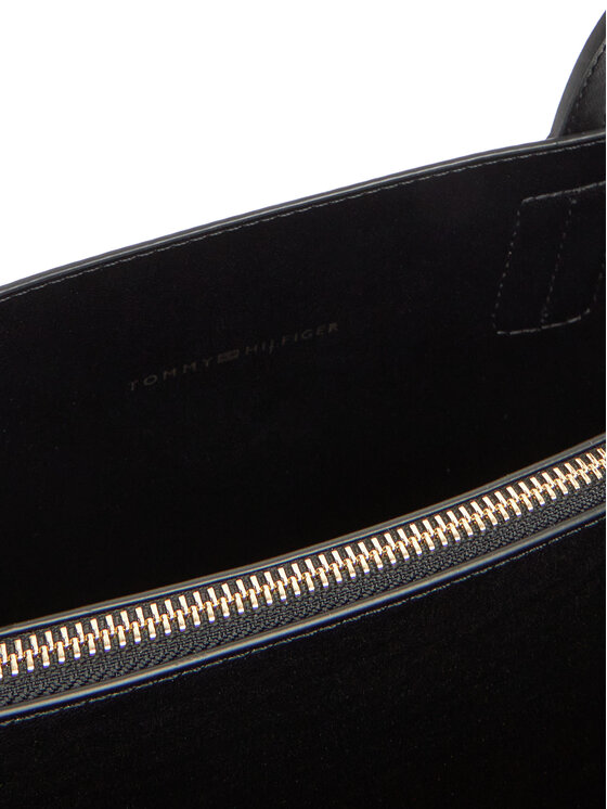 Tommy Hilfiger Tommy Hilfiger Ročna torba Th Distinct Satchel AW0AW17463 Črna