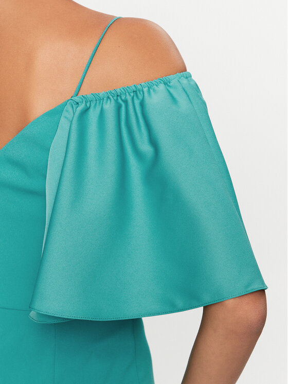 PINKO PINKO Sukienka koktajlowa La Carlota 100034 A0GI Turkusowy Regular Fit