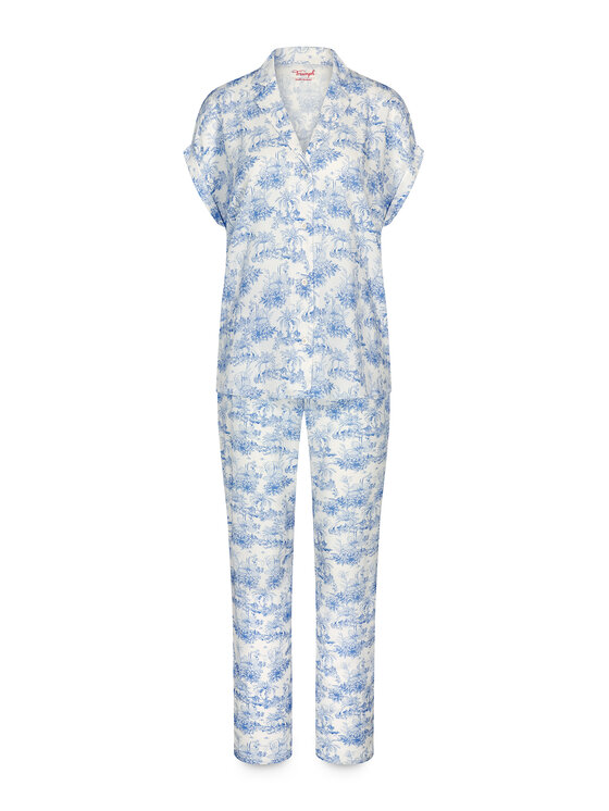 Triumph Triumph Pyjama Boyfriend 10222611 Blau Relaxed Fit