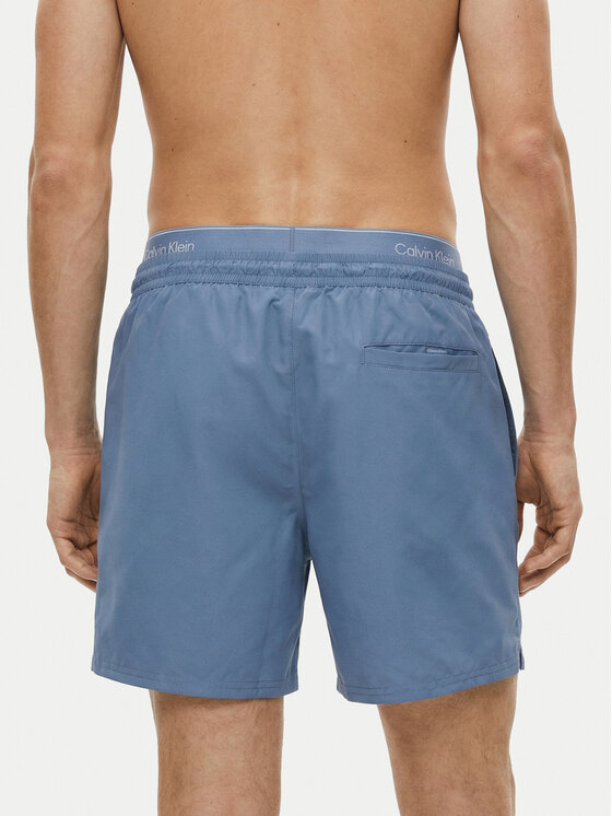 Calvin Klein Swimwear Calvin Klein Swimwear Pantaloni scurți pentru înot LV00N61023 Albastru Regular Fit