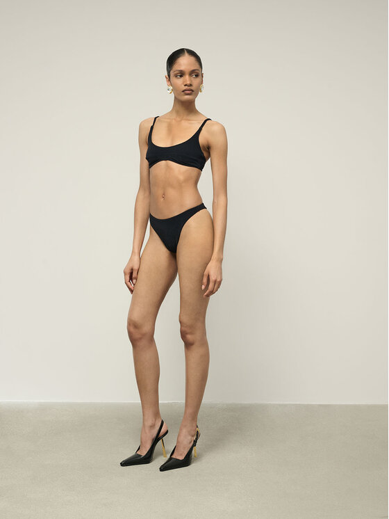 La Mania La Mania Top AURORA Czarny Classic Fit