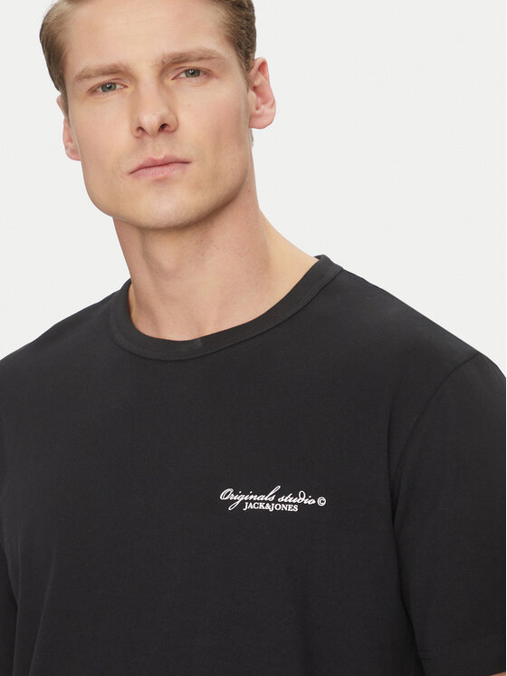 Jack&Jones Jack&Jones T-krekls Boston 12272968 Melns Relaxed Fit