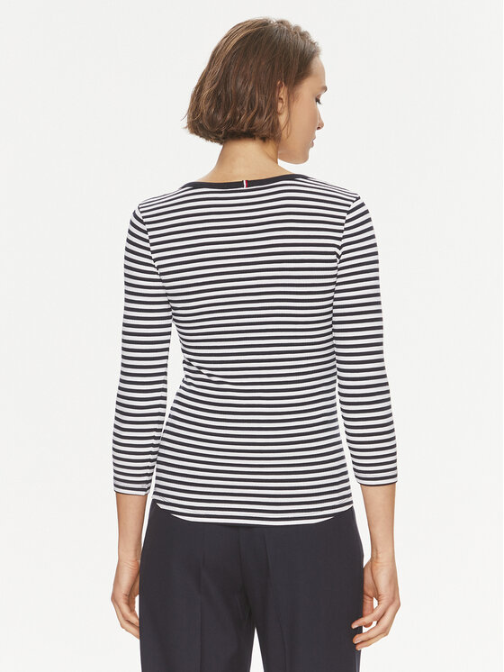 Tommy Hilfiger Tommy Hilfiger Blúz WW0WW41995 Sötétkék Slim Fit